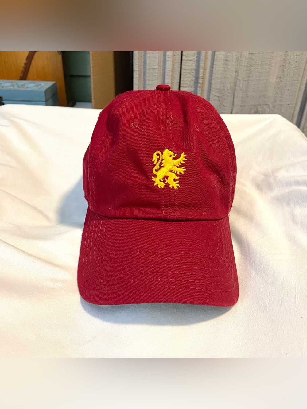Harry Potter “Gryffindor” Cap/Hat -Mens Adjustable -Red w/Gold Embroidered Logo